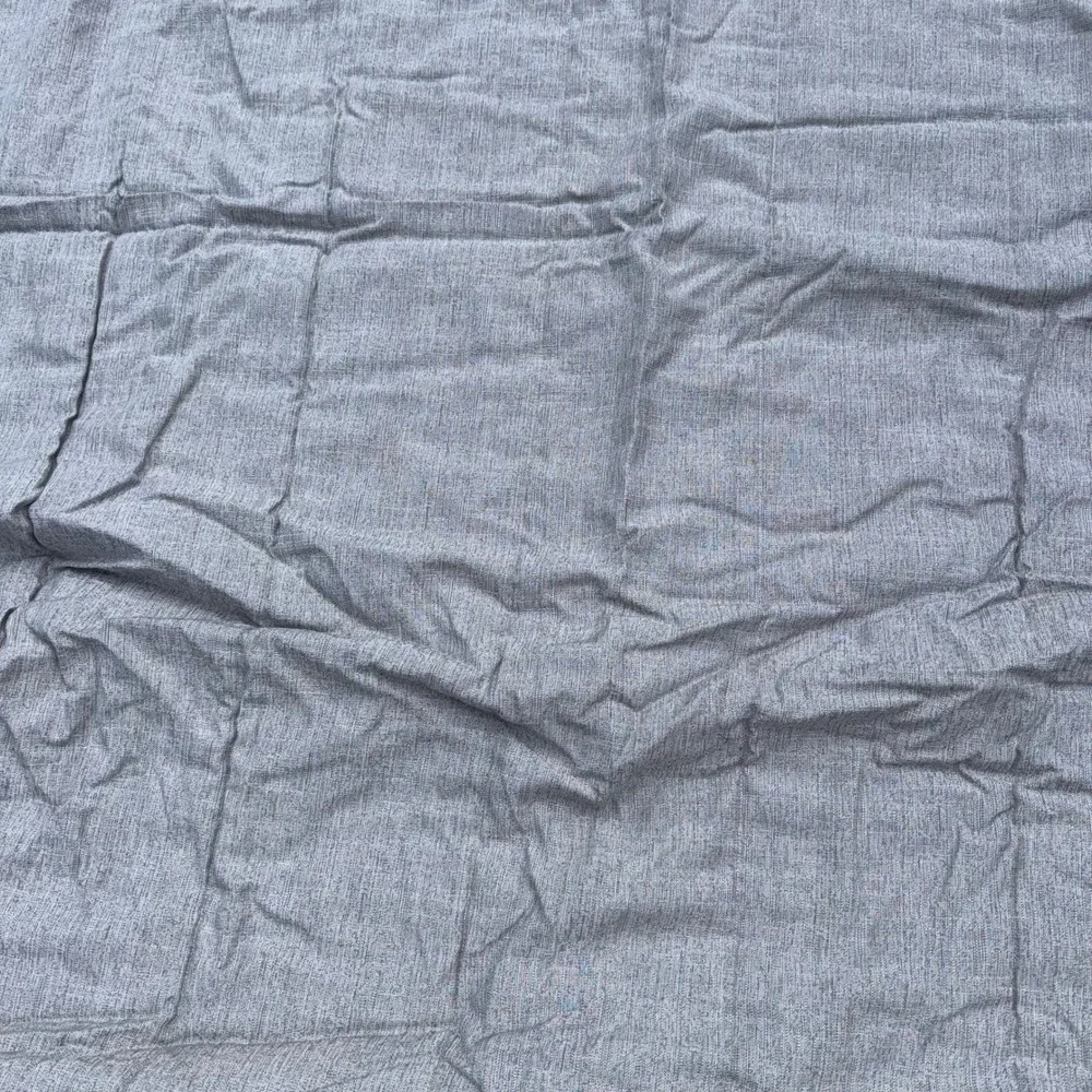 Queen RV Comforter Set 3 Piece Heathered Grey Linen Look Camper Bedding